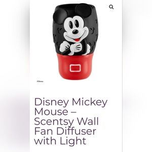 Mickey Mouse Scentsy Wall Fan Diffuser